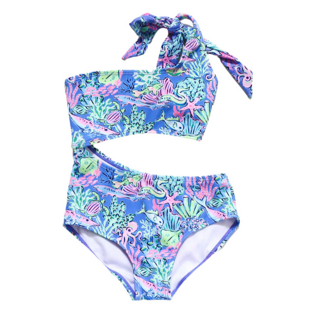 Bermuda Urchin One Piece Swimsuit - HoneyBug 