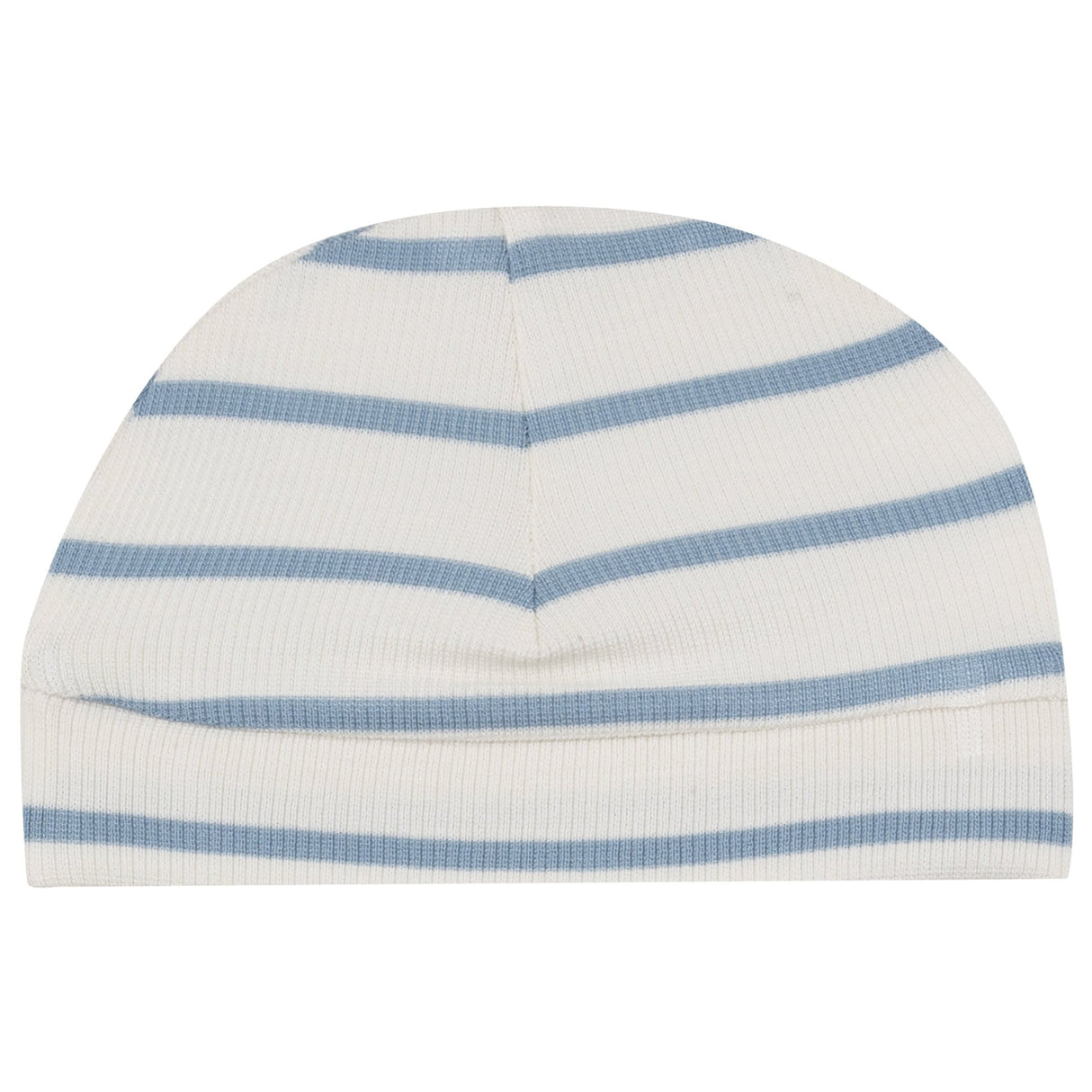 Beanie Hat - Modal Rib Stripe - Glacier Lake