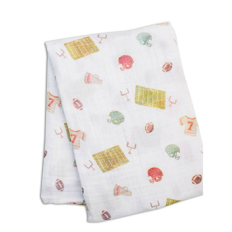 Classic Muslin Swaddle - Football - HoneyBug 