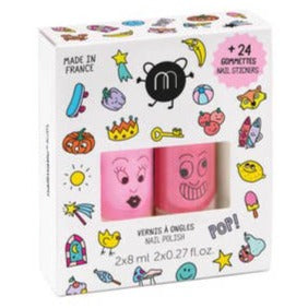 POP Set - Nail Polish and Stickers - HoneyBug 