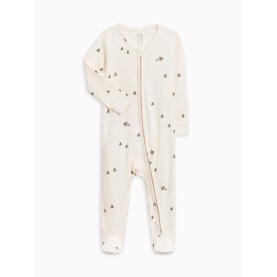 Peyton Zipper Sleeper - Tree Farm - HoneyBug 