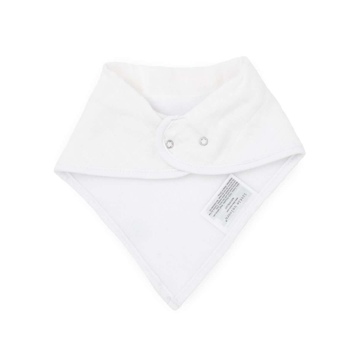 Cotton Muslin + Fleece Bandana Bib 4 Pack - Taupe Cross