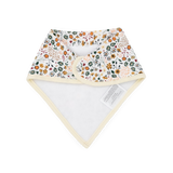 Cotton Muslin + Fleece Bandana Bib 4 Pack - Pressed Petals