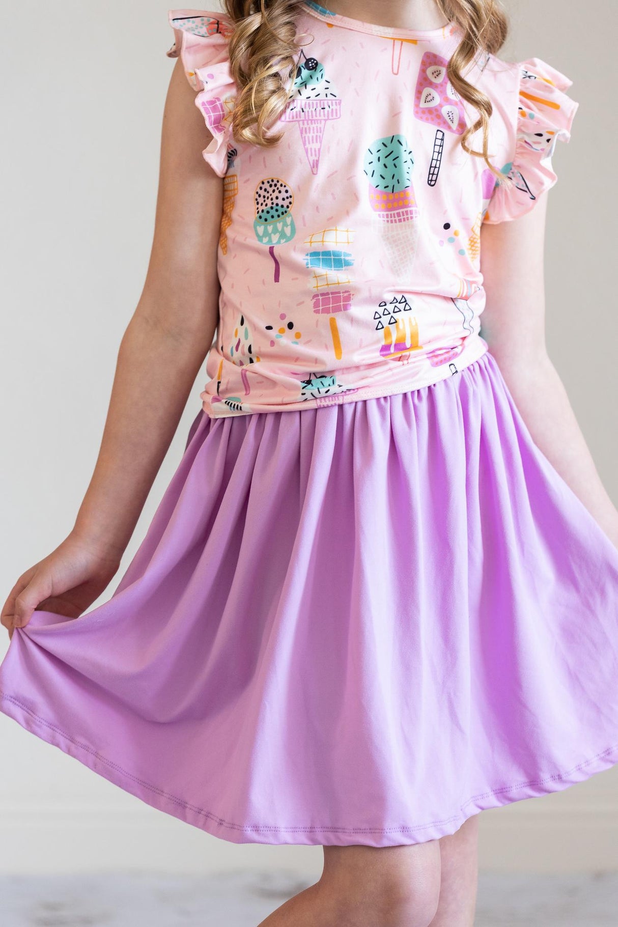 SALE Bright Lilac Twirl Skirt