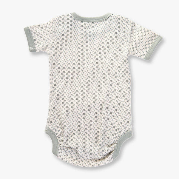 Dove Grey Short Sleeve Bodysuit - HoneyBug 