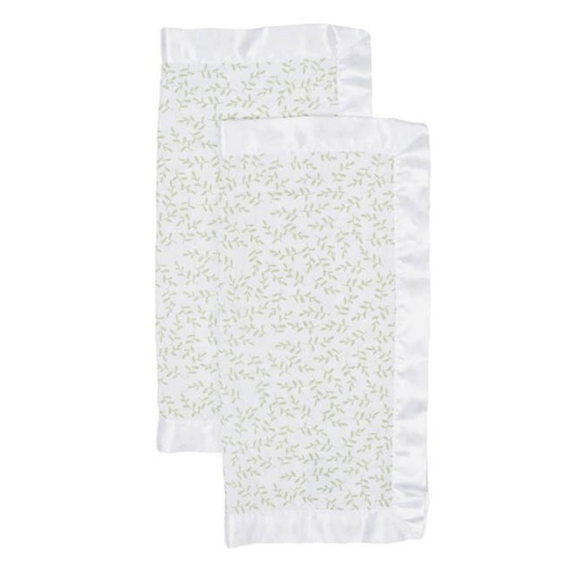 2-pack Muslin Security Blankets - Greenery - HoneyBug 