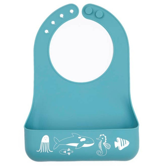 Ocean Friends Little Bites Bib - HoneyBug 