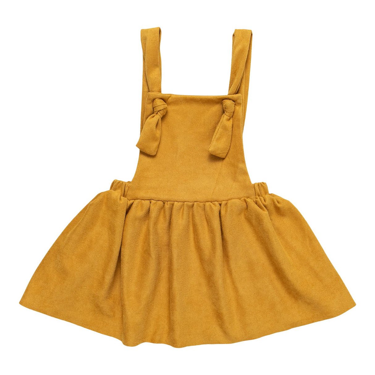 SALE Mustard Faux Suede Pinafore