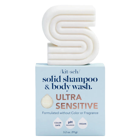 Ultra Sensitive Shampoo & Body Wash Bar Fragrance Free - HoneyBug 