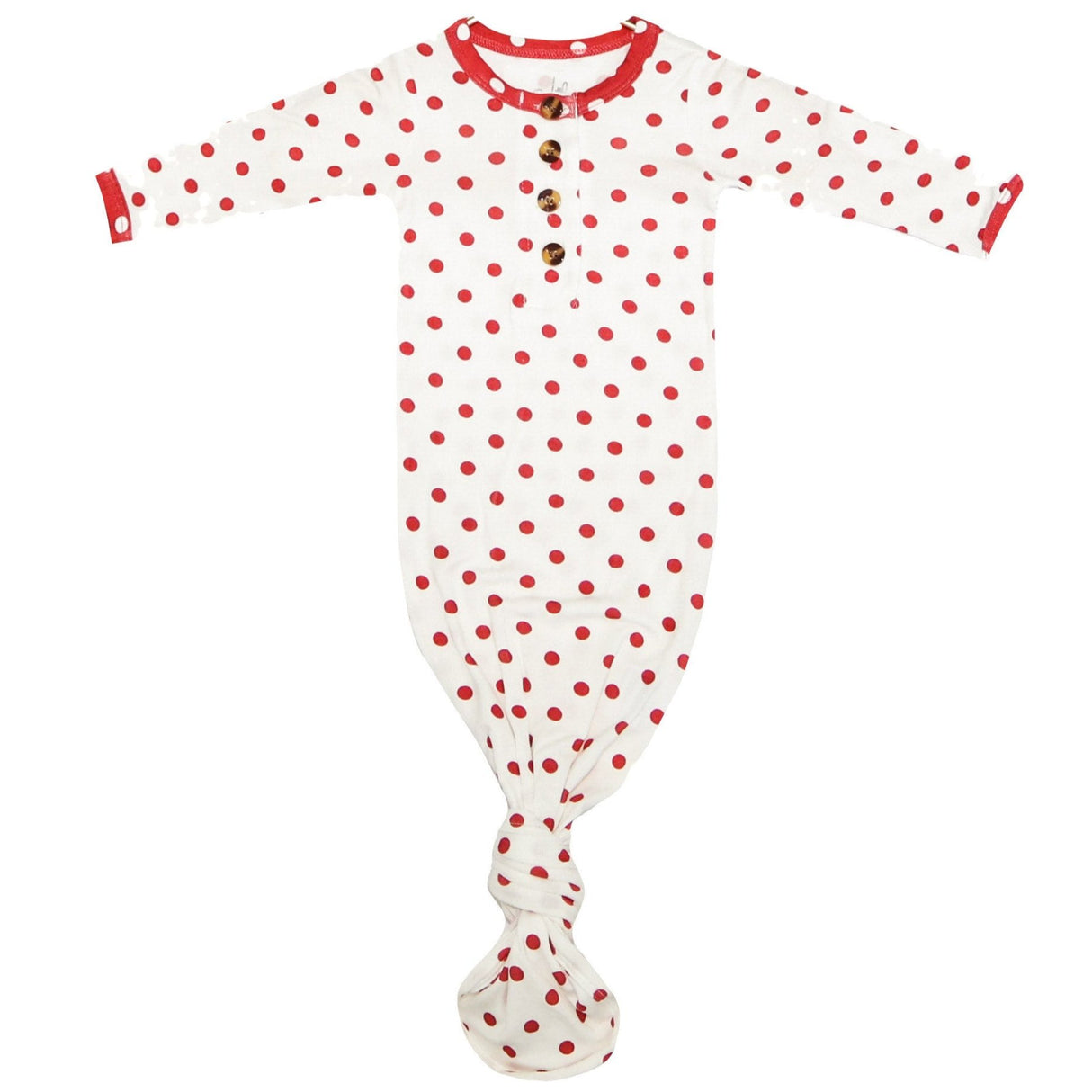 Knotted Baby Gown - Love Bug