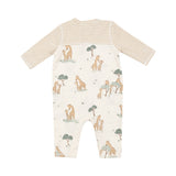 Romper W/ Contrast Sleeve - Giraffe Families