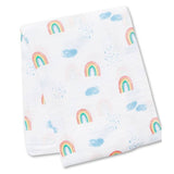 Classic Muslin Swaddle - Rainbow Sky - HoneyBug 