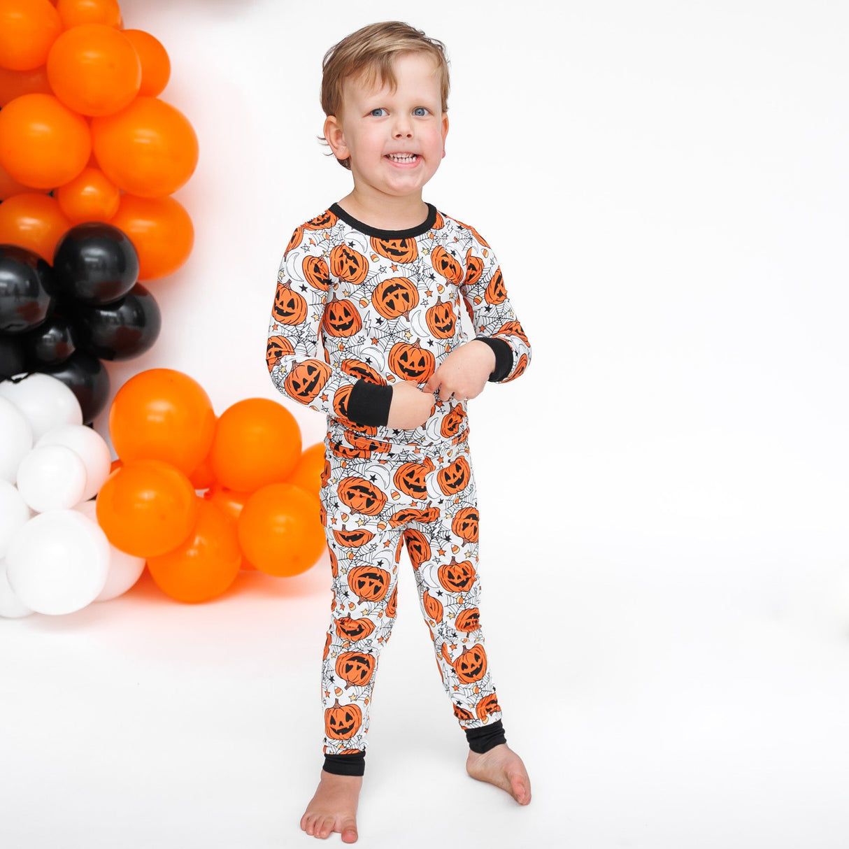 LONG SLEEVE 2 PIECE SETS- Jack-O-Lantern