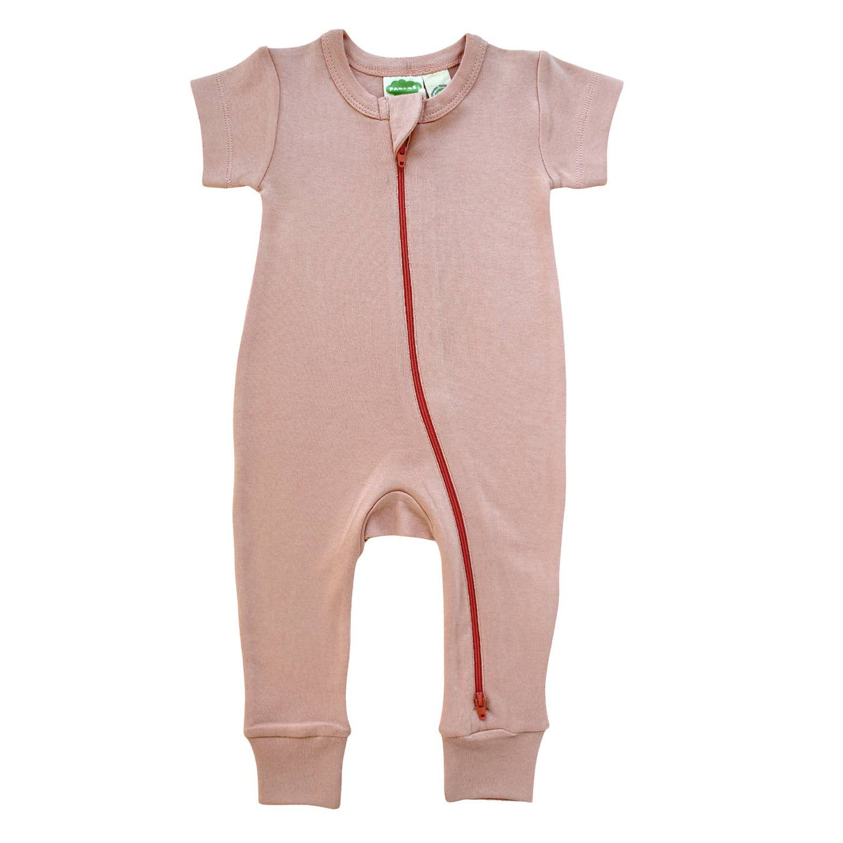 Essential Basics '2-Way' Zip Romper - Pale Pink - HoneyBug 