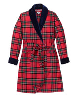 Men's Brushed Cotton Velvet Robe in Imperial Tartan