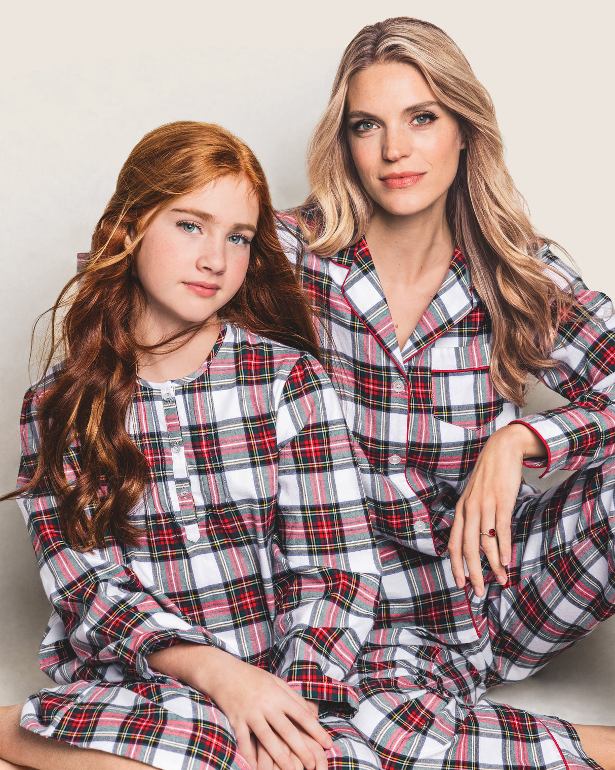 Women's Brushed Cotton Pajama Set in Balmoral Tartan