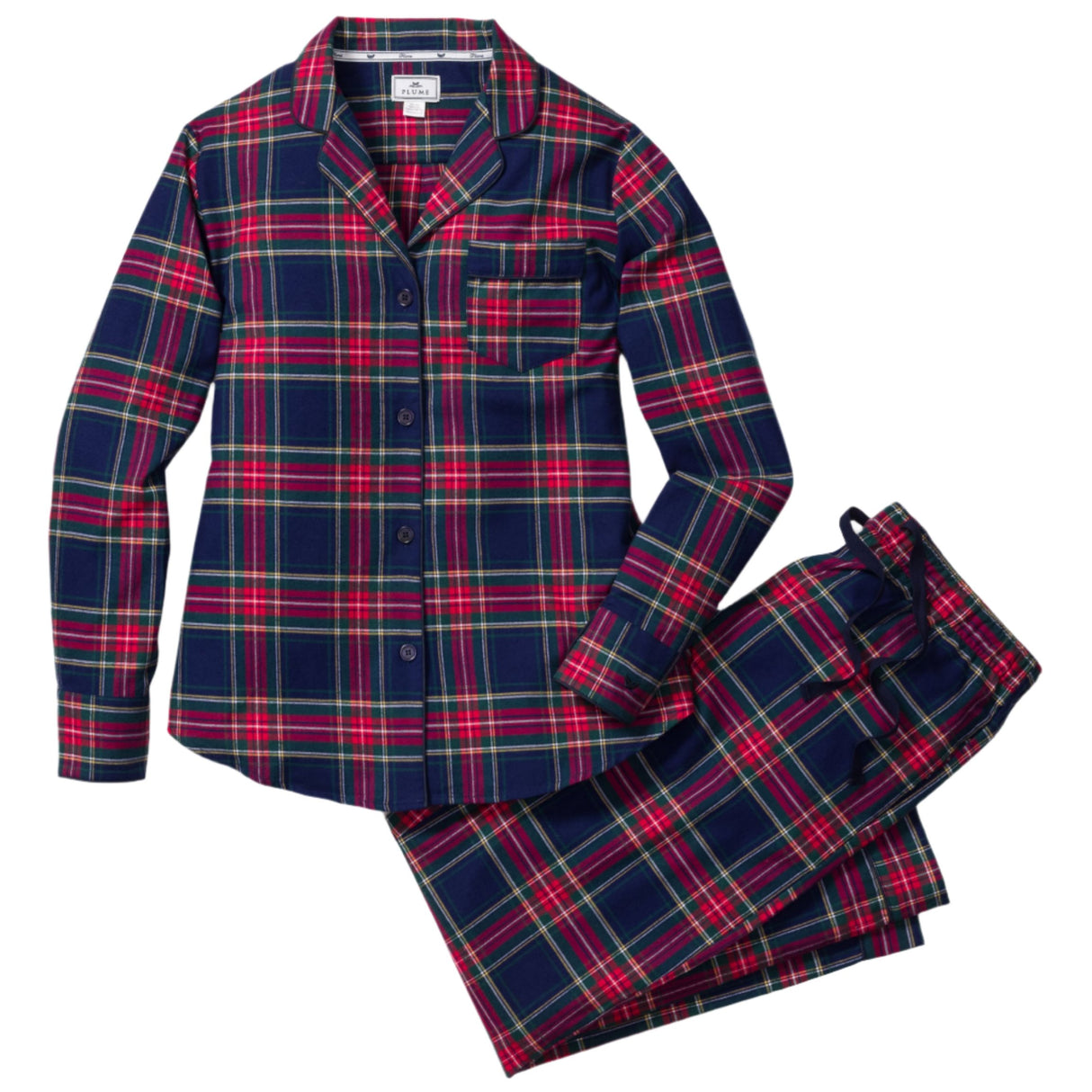 Women's Brushed Cotton Pajama Set in Windsor Tartan