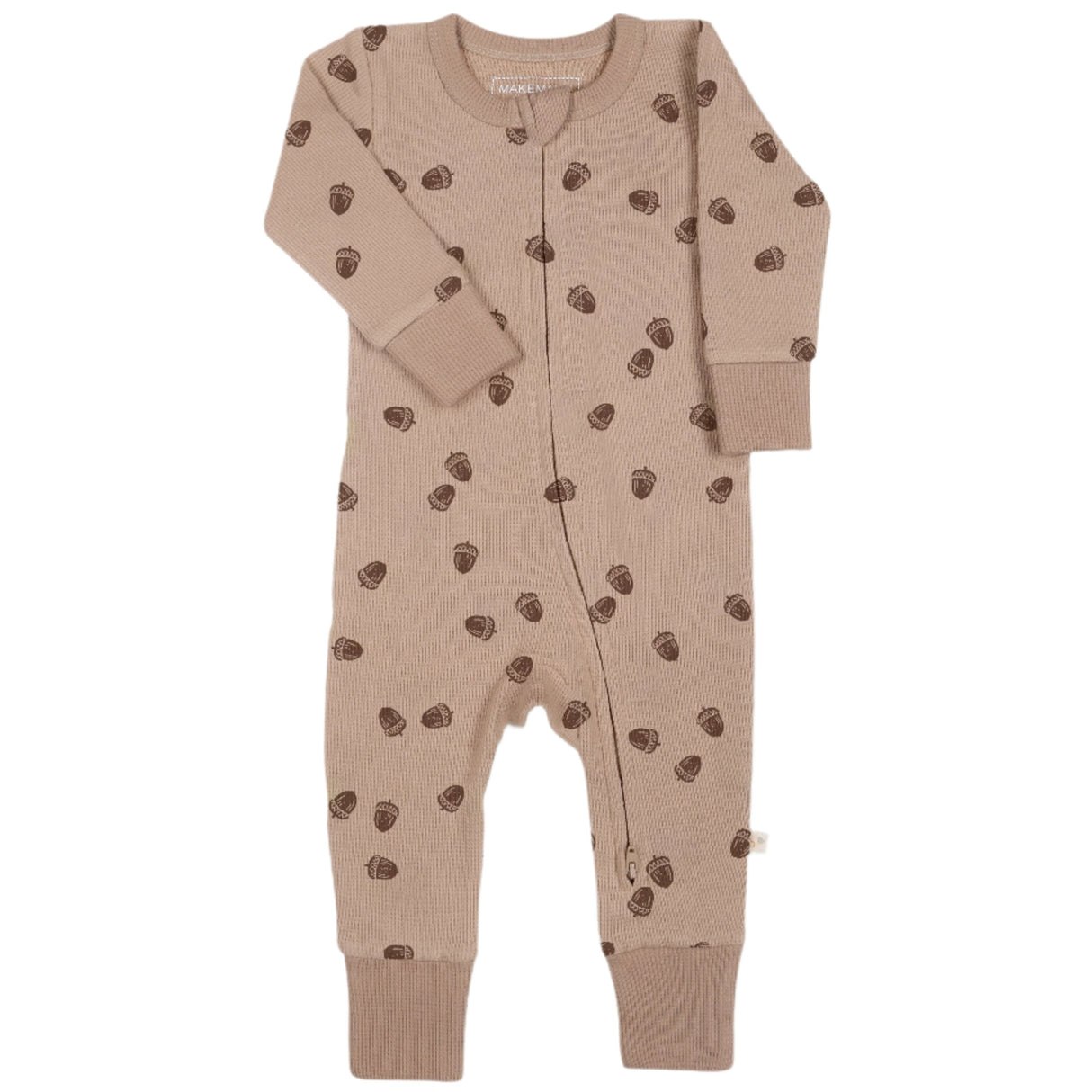 Organic 2-Way Zip Romper - Acorn