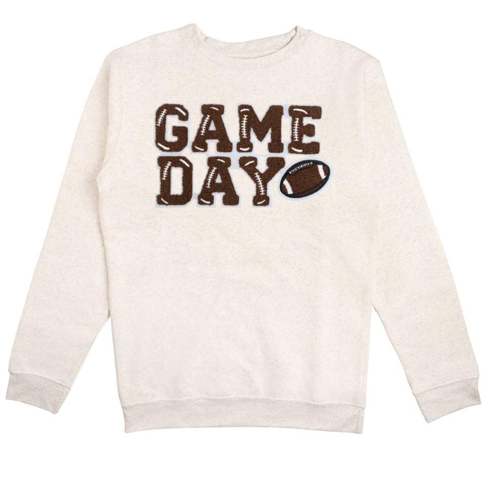 Game Day Patch Adult Sweatshirt - Natural