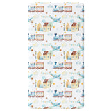 Fitted Crib Sheet - Airplane & Train