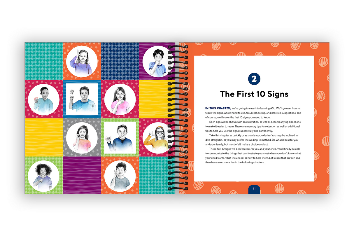 American Sign Language for Kids: 101 Easy Signs for Nonverbal Communication (Spiral Bound)