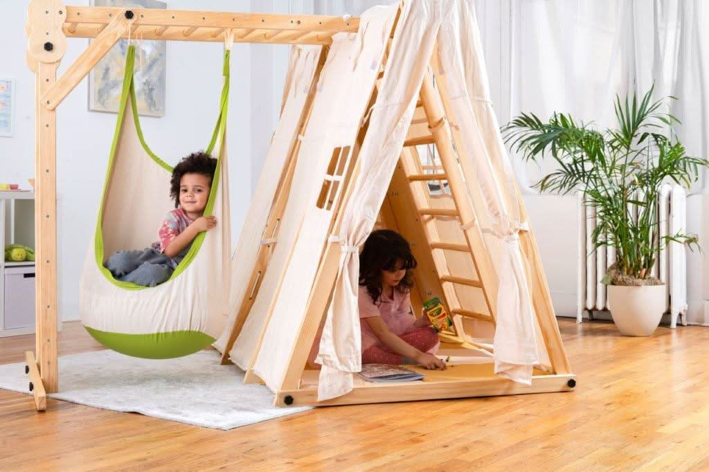 Chestnut - 8-in-1 Indoor Jungle Gym for Toddlers