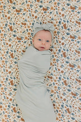 Sage Bamboo Stretch Swaddle