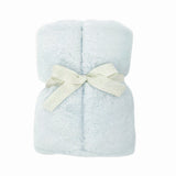 Charmante Luxe Faux Fur Baby Blanket - Blue