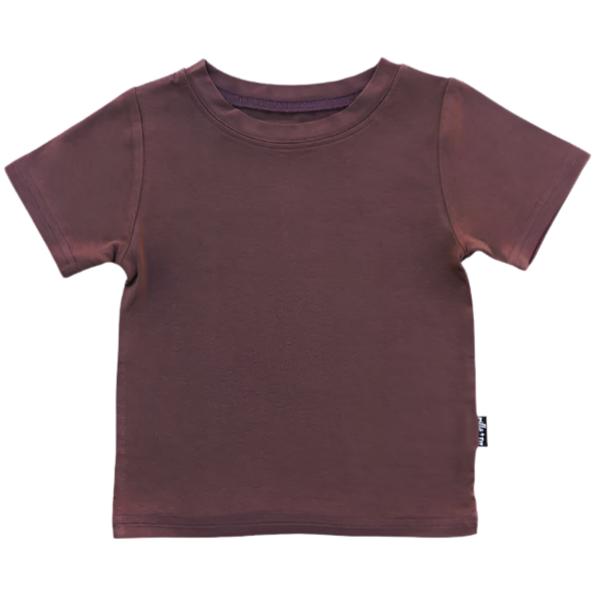 BAMBOO BASIC TEE- Black Cherry