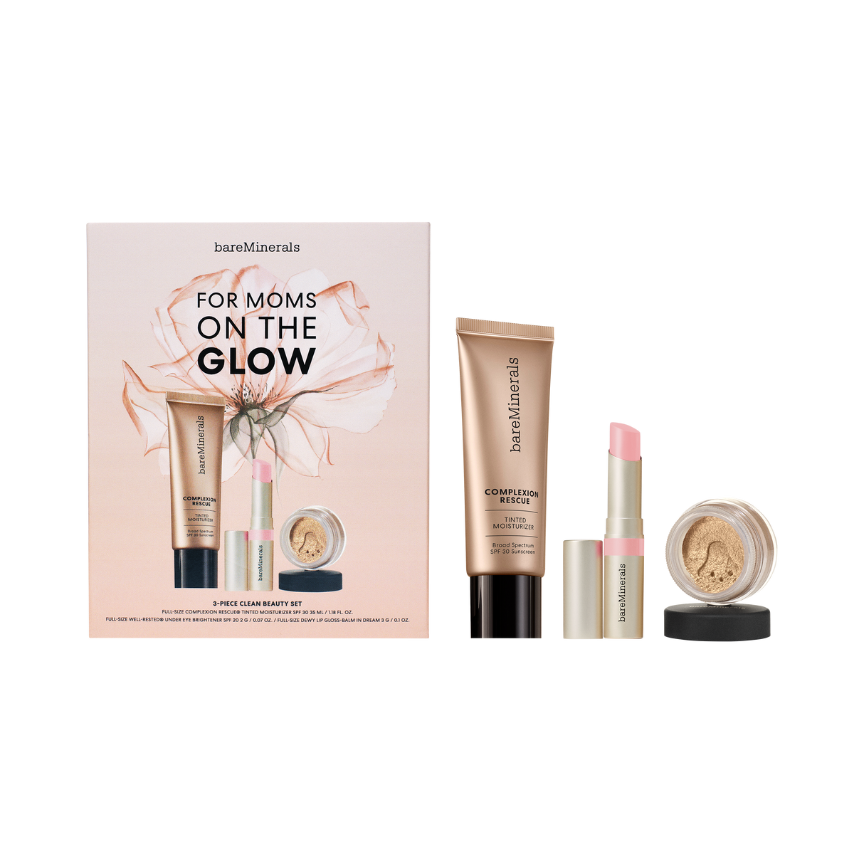 For Moms On The Glow 3-Piece Clean Beauty Set