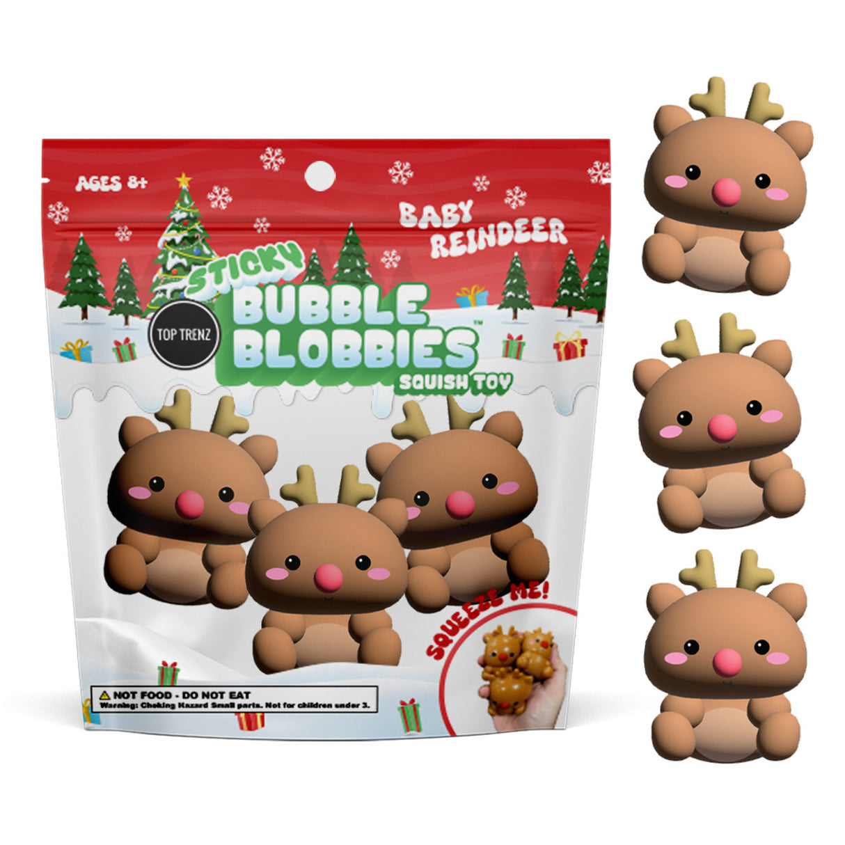 Sticky Bubble Blobbies - Reindeer