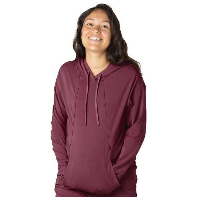 Bamboo Nursing Hoodie | Fig - HoneyBug 