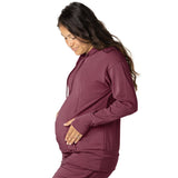 Bamboo Nursing Hoodie | Fig - HoneyBug 