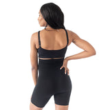 Bamboo Seamless No Rub Maternity Thigh Saver | Black - HoneyBug 