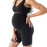 Bamboo Seamless No Rub Maternity Thigh Saver | Black - HoneyBug 