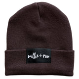 BAMBOO CUFF BEANIE- Black Cherry