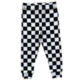 BAMBOO RIB LEGGINGS- B+W Check