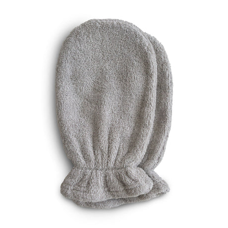 Organic Cotton Bath Mitt 2pk - Gray - HoneyBug 