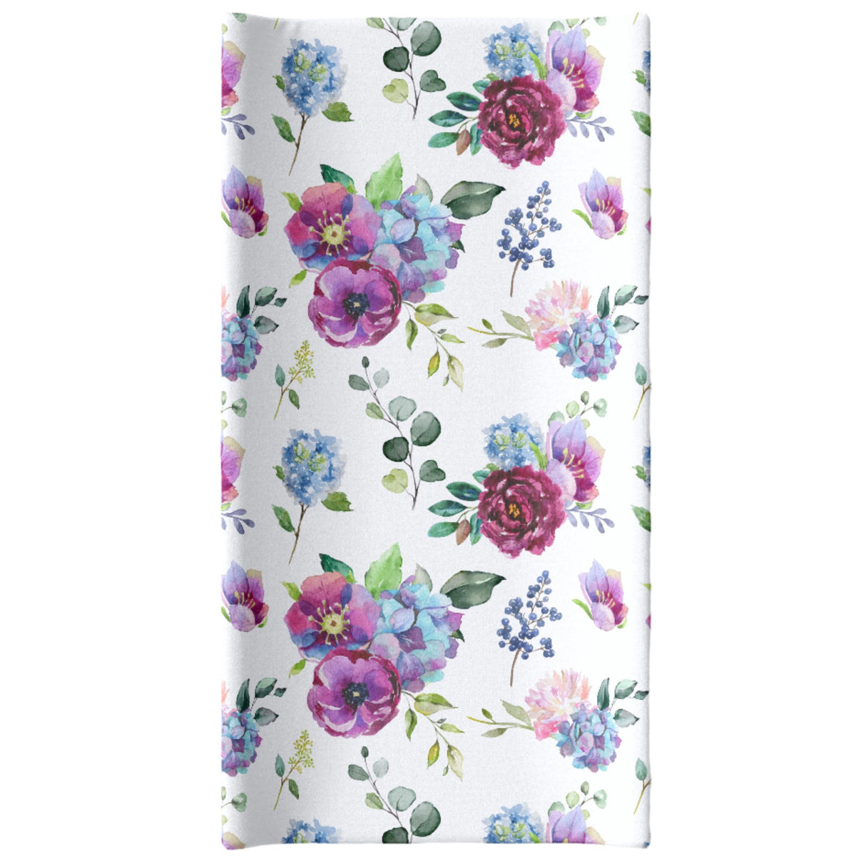 Changing Pad Cover - Blue Floral