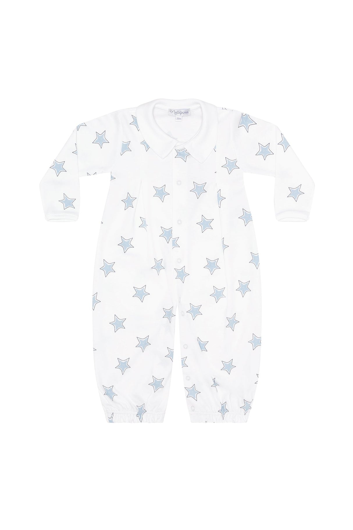 Blue Stars Print Converter Gown