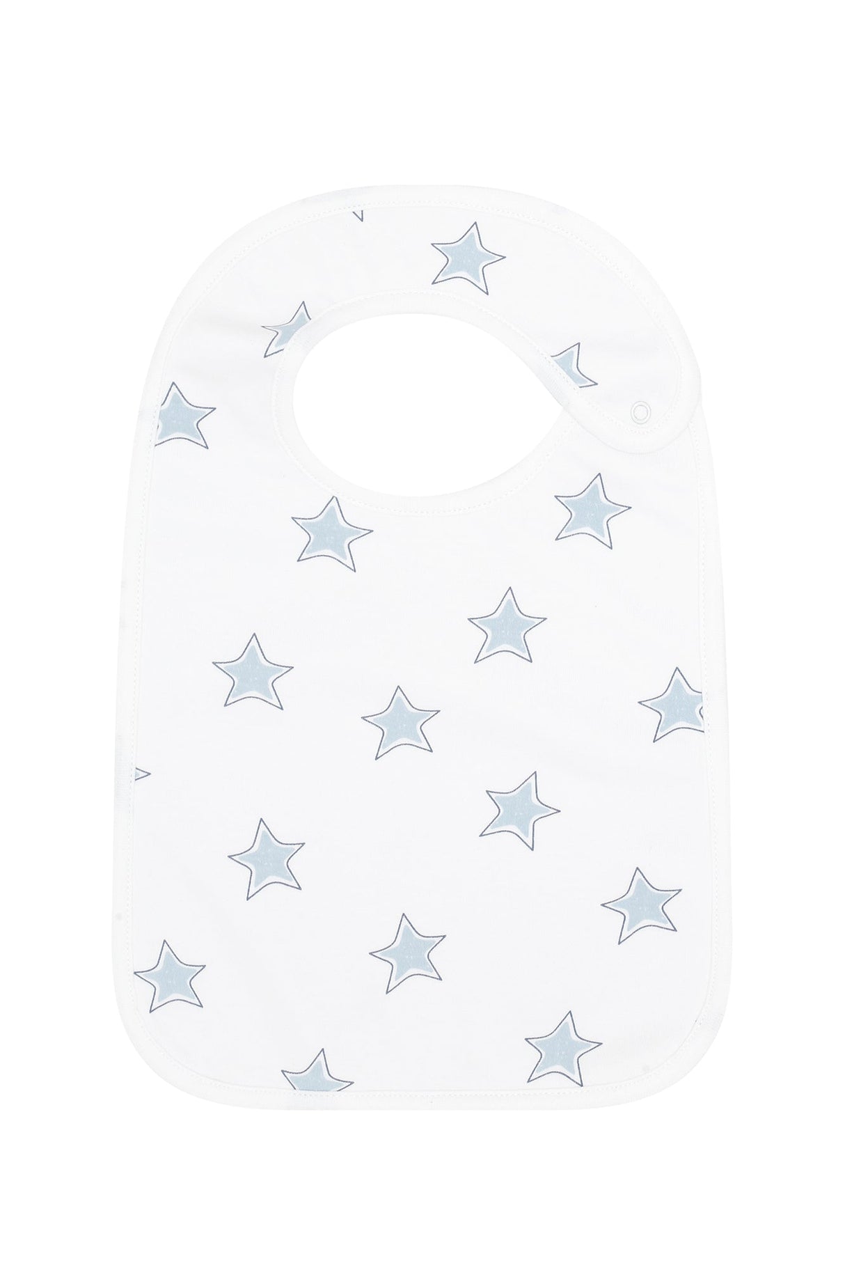 Blue Stars Print Feeding Bib