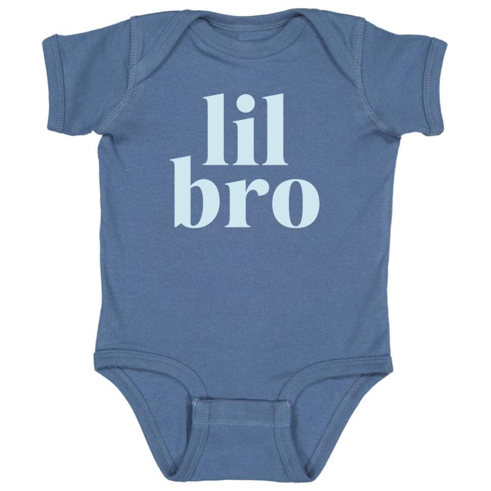 Lil Bro Short Sleeve Bodysuit - HoneyBug 