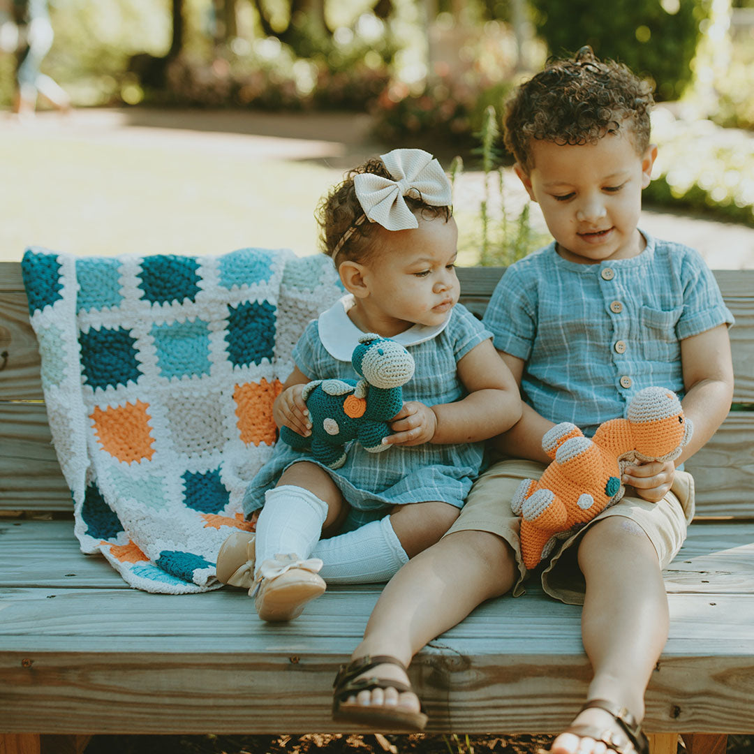 Organic Granny Square Blanket