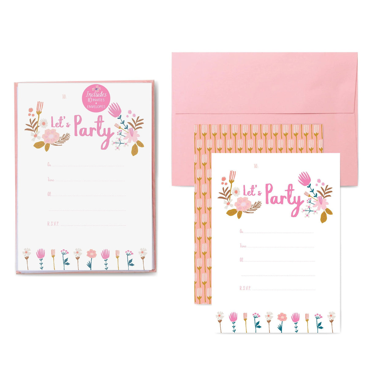 Garden Birthday Party Invitations