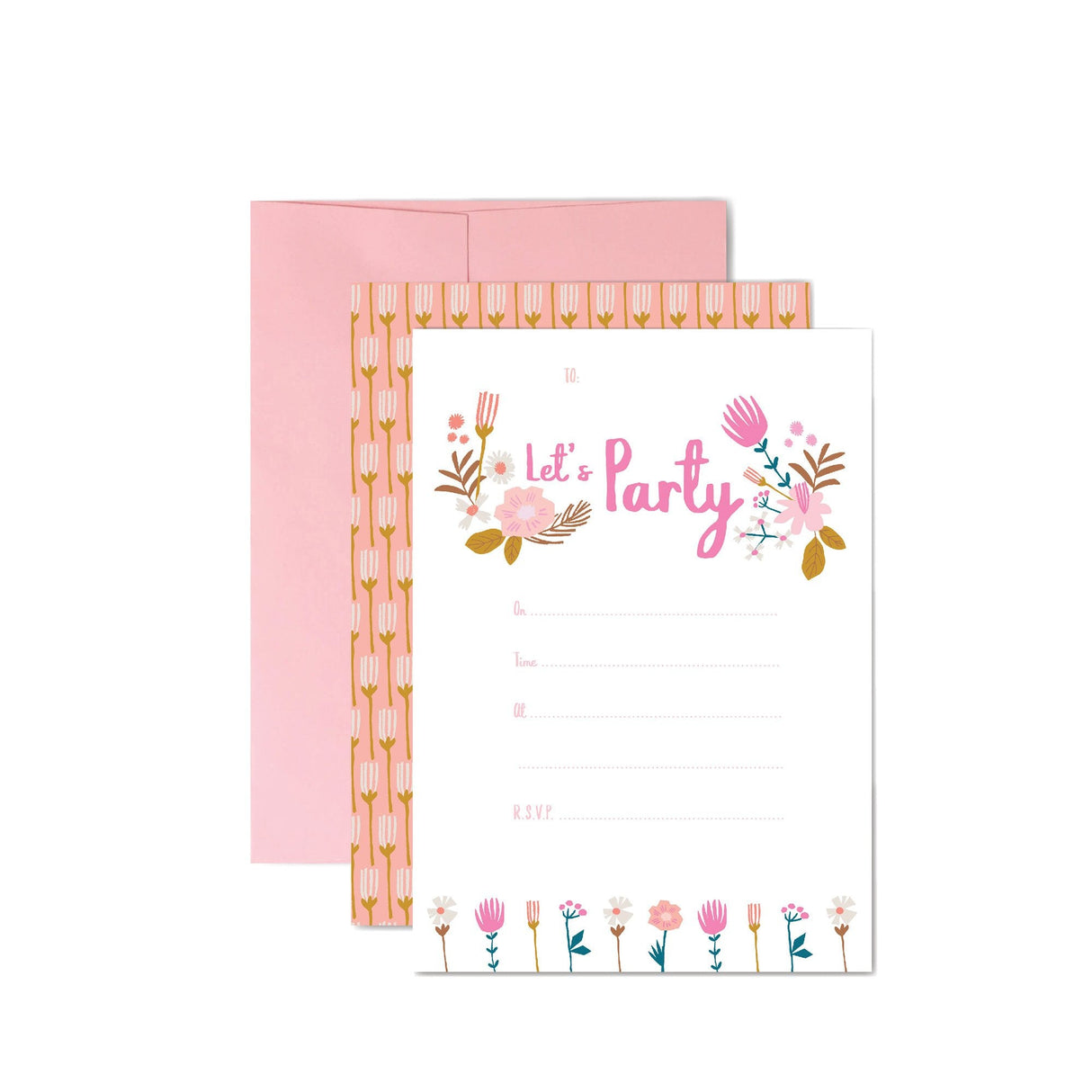 Garden Birthday Party Invitations