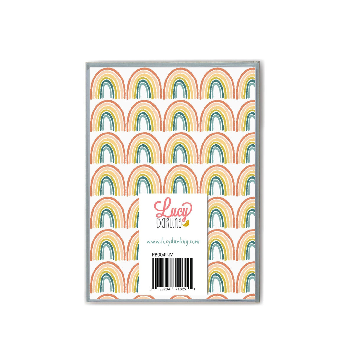 Little Rainbow Birthday Party Invitations