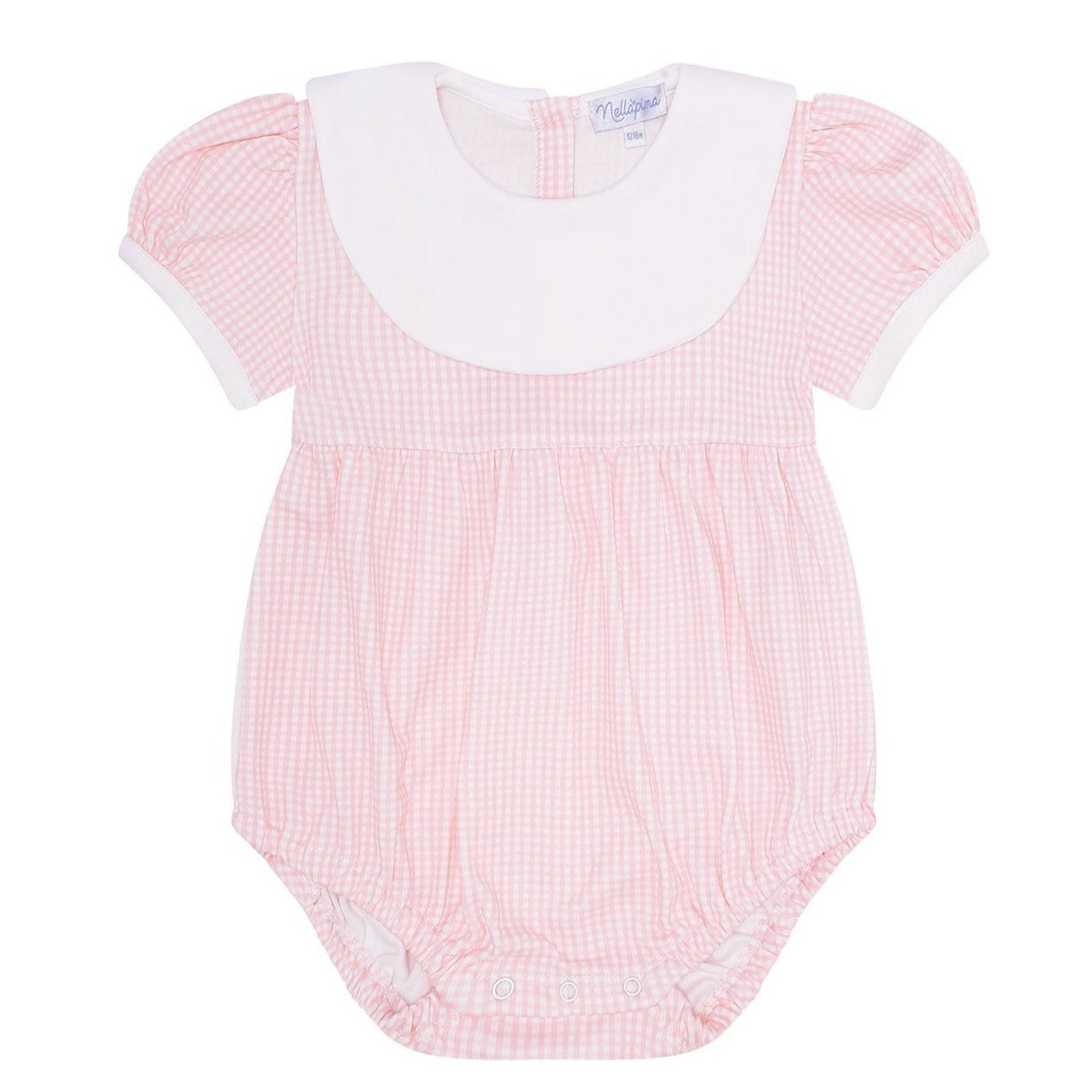 Pink Gingham Baby Bubble - HoneyBug 