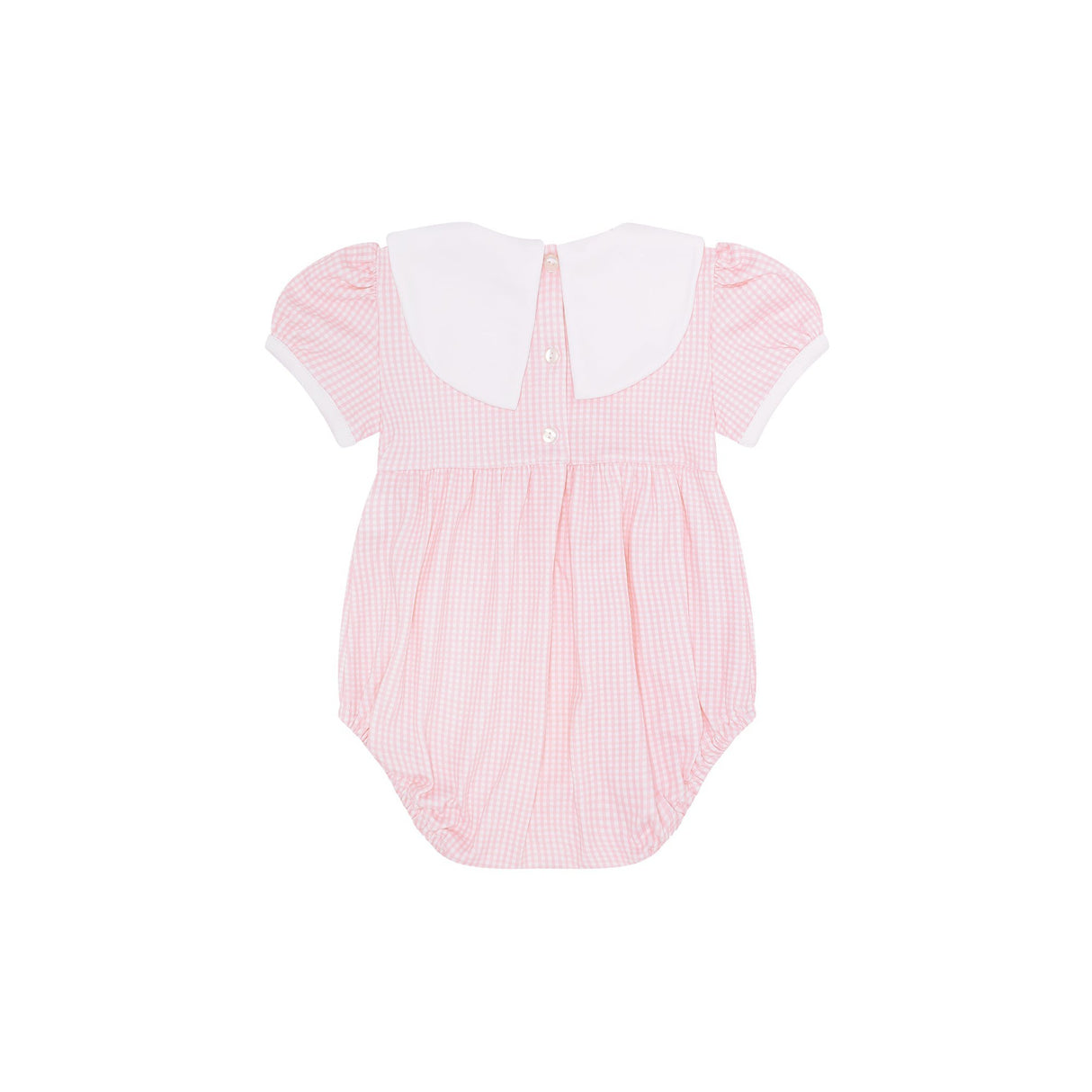 Pink Gingham Baby Bubble - HoneyBug 