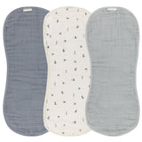 Muslin Burp Cloth - Nautical Blue - HoneyBug 