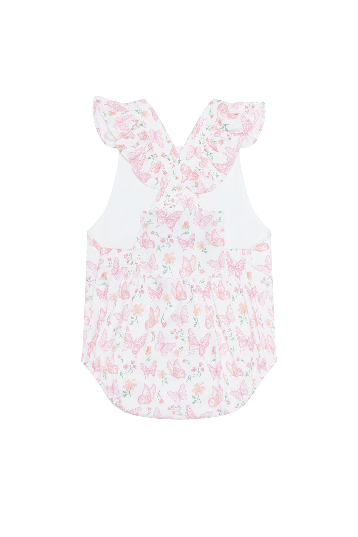 Butterflies Print Ruffle Bubble